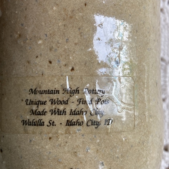 Mountain High Pottery new clay handmade mug Idaho floral natural - Picture 5 of 8